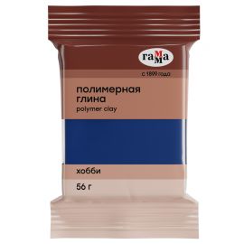 Полимерная глина Гамма "Хобби", темно-синий, 56г 1246