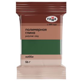 Полимерная глина Гамма "Хобби", зеленый, 56г 1600