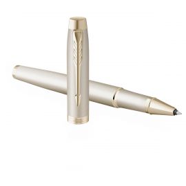 Ручка-роллер Parker "IM Professionals Monochrome Champagne" черная, 0,5мм, подарочная упаковка 2172955