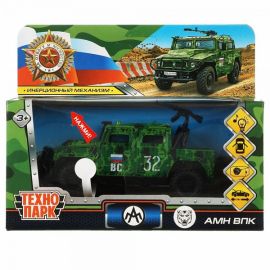 Машина металл АРМЕЙСКИЙ ВНЕДОРОЖНИК ПИКАП 12 см, двери, багажн, песоч 316067 316067