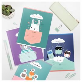 Тетрадь 12л., линия MESHU "Сute animals" MS_50153/1