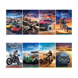 Блокнот А6 24л. на скрепке ArtSpace "Extreme racing" Б6к24_46865