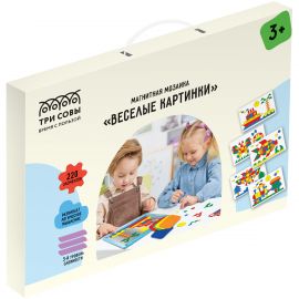Магнитная мозаика ТРИ СОВЫ "Веселые картинки", 220 эл. МИ_48729