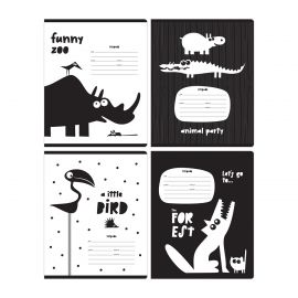 Тетрадь 18л., линия BG "Animal party", выб. лак, 70г/м2 Т5ск18_вл 11732