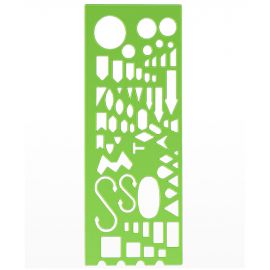 Линейка офицерская СТАММ, морская, пластиковая, зеленая ТТ41