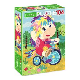 "ECO" ПАЗЛЫ-ИГРА 104 элемента А4ф 220х320мм  -Единорожка 104ПЗ4_30235