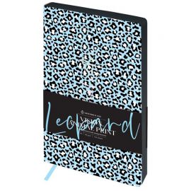 Ежедневник недатированный, А5, 136л., кожзам, Greenwich Line "Vision. Animal print. Leopard", тон. блок, цветной срез ENA5_38810