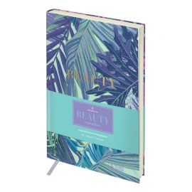 Ежедневник недатированный А5, 136л., кожзам, Greenwich Line "Beauty. Tropical flora", тон. блок ENA5_44987