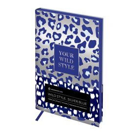 Ежедневник недатированный, В6, 136л., кожзам, Greenwich Line "Vision. Wild style. Silver blue", тон. блок, цв. срез ENB6-30200
