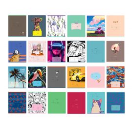 Тетрадь 24л., клетка BG "Super Mix-24", эконом Т5ск24 11735