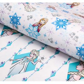 Бумага упаковочная глянцевая двусторонняя , Холодное сердце,  60x90 см 5414301 5414301