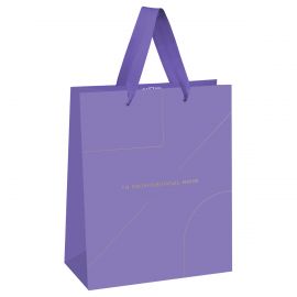 Пакет подарочный 33*42*12см MESHU "Monocolor. Lavender", отд. фольгой, матовая ламинация MS_52043