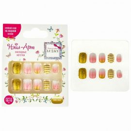 Lukky Нэйл-Арт набор №2 Rose Gold (10 накладных ногтей) Т20797 Т20797