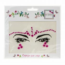 Lukky Fashion стразы для лица "Яркая фуксия" Т20907 Т20907
