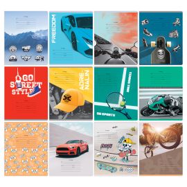 Тетрадь 24л., клетка BG "Mix-12. Мальчики", эконом Т5ск24 11734