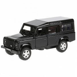 Машина металл LAND ROVER DEFENDER PICKUP 12 см, двери, багаж, черный, кор. 326430