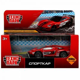 Машина металл СПОРТКАР Красный, 10 см, инерция, кор. 336116 336116