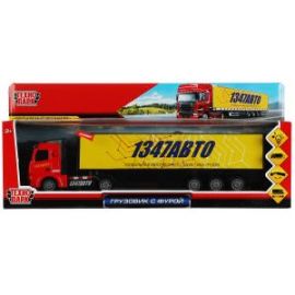 Машина металл свет-звук ГРУЗОВИК 32 см, подвиж. дет., багаж., инерц 342383 342383