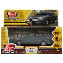 Машина металл LADA -2114 "SAMARA" 12 см, двер, баг, ин, мокрый асфальт 360180 360180