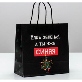 Пакет подарочный «А ты уже синяя», 22 × 22 × 11 см   4865442 4865442