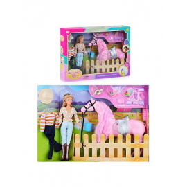 Кукла Defa Lucy с одеждой и лошадкой, в коробке 8038 8038