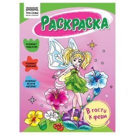 Раскраска А5 ТРИ СОВЫ "В гости к феям", 16стр. РА5_56178
