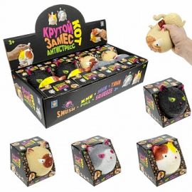 Крутой замес, 1toy Крутой замес, кот, 12*10см, 4 вида Т22485 Т22485