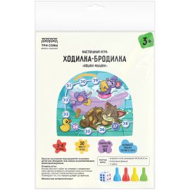 Игра настольная ТРИ СОВЫ "Ходилка-бродилка. Кошки-мышки", пакет с европодвесом НИ_55526
