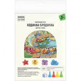 Игра настольная ТРИ СОВЫ "Ходилка-бродилка. Крутые гонки", пакет с европодвесом НИ_55527