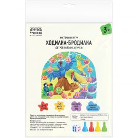 Игра настольная ТРИ СОВЫ "Ходилка-бродилка. Остров райских птичек", пакет с европодвесом НИ_55528