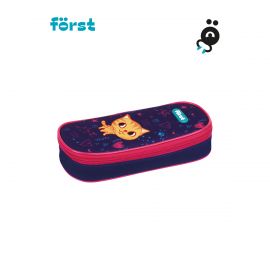 Пенал корпусный 1 отделение, 220*90*45 Först "Funny cat", полиэстер FT-PF-060302