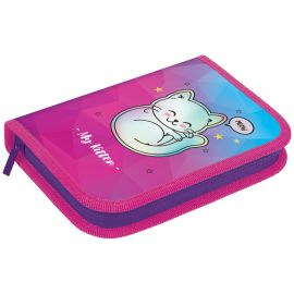Пенал 1 отделение, 200*140*40 Berlingo "Kitty", полиэстер PK10002