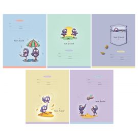 Тетрадь 12л., линия BG "Эксклюзив. Путешествие птенцов", выборочный лак Т5ск12_вл 12788