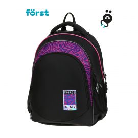 Рюкзак Först F-JUNIOR "Chaos" 38*29*18см, 3 отделения, 2 кармана, эргономичная спинка FT-RM-080903