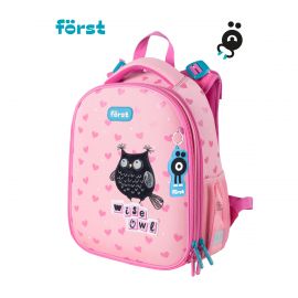 Ранец Först F-Top "Black owl" 36*28*15см, 2 отделения, 2 кармана, анатомическая спинка FT-RY-010603