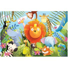 Пазл  104 эл. ТРИ СОВЫ "Лев и его команда" ПК104_54566