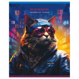 Тетрадь предметная 48л. BG "Мир будущего" - Алгебра, металлизированный картон ТП5ск48 56328