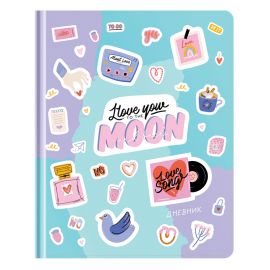 Дневник 1-11 кл. 48л. ЛАЙТ Greenwich Line "Feelings", иск. кожа, 3D УФ-печать, тиснение фольгой, тон. блок, ляссе DSK_43664