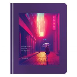 Дневник 1-11 кл. 48л. (твердый) Greenwich Line "Midnight", иск. кожа, аппликация с УФ-печатью, тисн. фольгой, , тон. блок, ляссе DSK_46832