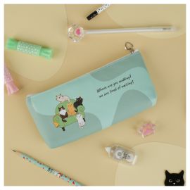 Пенал мягкий 200*85*30 MESHU "Cats", искусственная кожа MS_57794