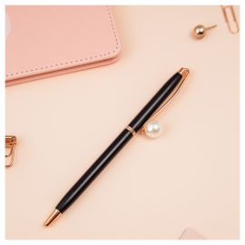 Ручка шариковая автоматическая MESHU "Black jewel" синяя, 1,0мм MS_66004