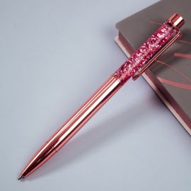 Ручка шариковая автоматическая MESHU "Rose sand" синяя, 1,0мм MS_94086