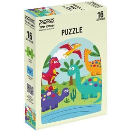 Пазл  16 эл. Maxi ТРИ СОВЫ "Динопарк" ПК16М_54501