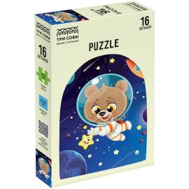 Пазл  16 эл. Maxi ТРИ СОВЫ "Мишка в космосе" ПК16М_54503