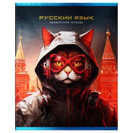 Тетрадь предметная 48л. BG "Мир будущего" - Русский язык, металлизированный картон ТП5ск48 56346