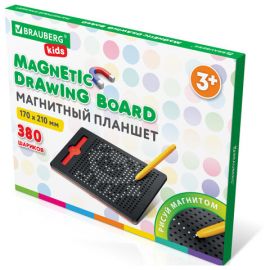 Магнитный планшет доска MAGPAD MEDIUM для рисования 17х21см, 380 шариков, BRAUBERG KIDS, 664921 664921