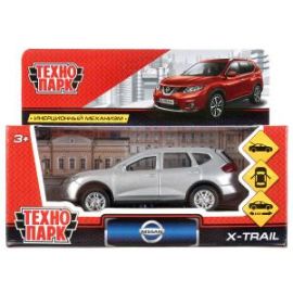 Машина металл NISSAN X-TRAIL 12 см, двери, багаж, инерц, серебристый, 263453 263453