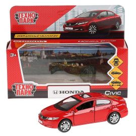 Машина металл "HONDA CIVIC", длина 12см, открыв. двери, инерц, красный 272307 272307