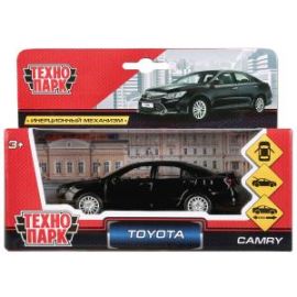 Машина металл TOYOTA CAMRY длина 12 см, двери, багажн, инерц, черный, 278681 278681