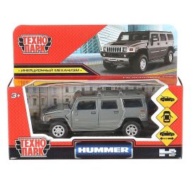 Машина металл "hummer h2" 12см, открыв. двери, инерц., темно-серый в кор. 299811 299811